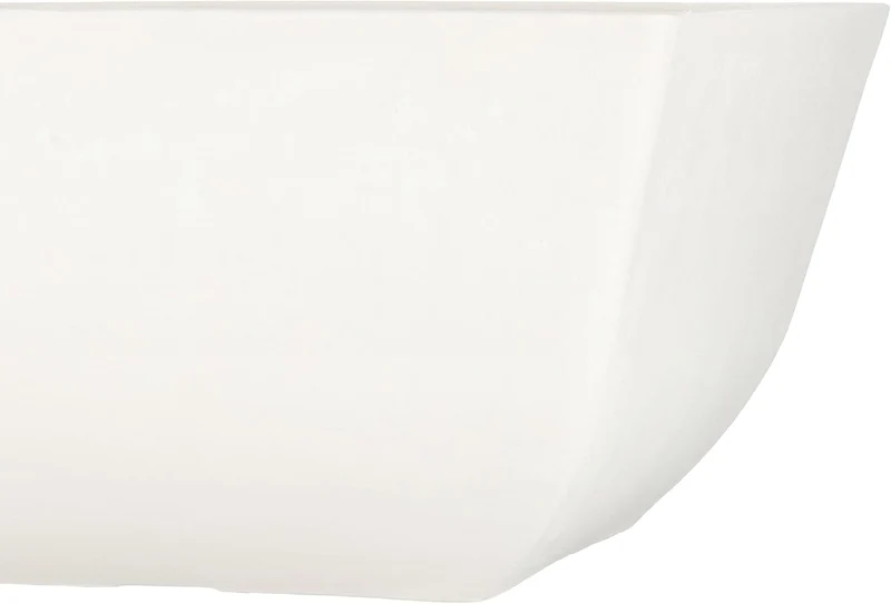 KOTARBAU® Blumentopf Pflanzgefäss aus recycelten Materialien 26x26x12,7cm mit Untersetzer 23x23x2cm