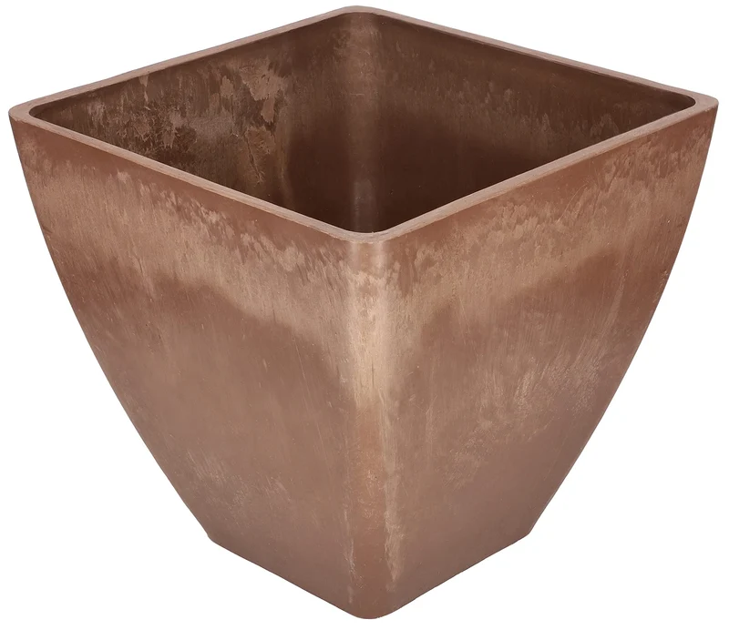 KOTARBAU® Grosser Blumentopf aus recyceltem Verbundwerkstoff für Balkon und Haus 30 x 30 x 28 cm Bra