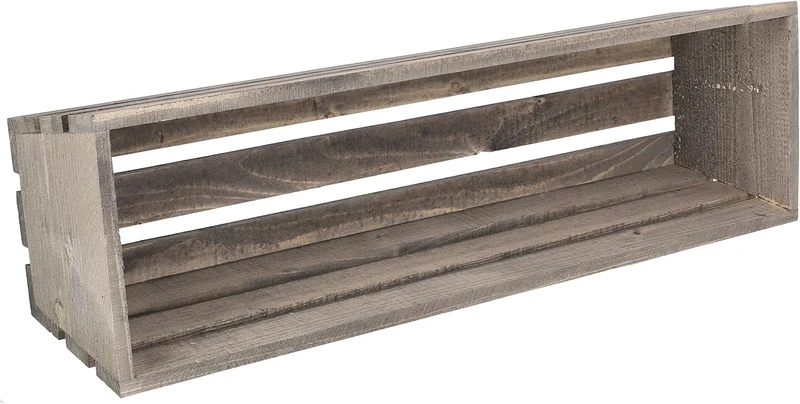 KOTARBAU® Blumenkasten Kräuterkasten aus Holz Langer Balkon-Blumenkasten 600x180x150 mm Grau Grau 60