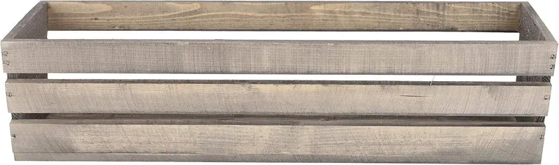 KOTARBAU® Blumenkasten Kräuterkasten aus Holz Langer Balkon-Blumenkasten 600x180x150 mm Grau Grau 60